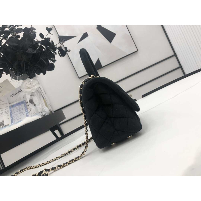 Ch*el mini coco handle bag