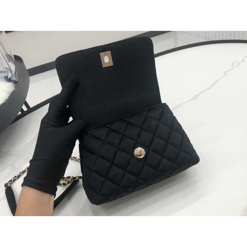 Ch*el mini coco handle bag