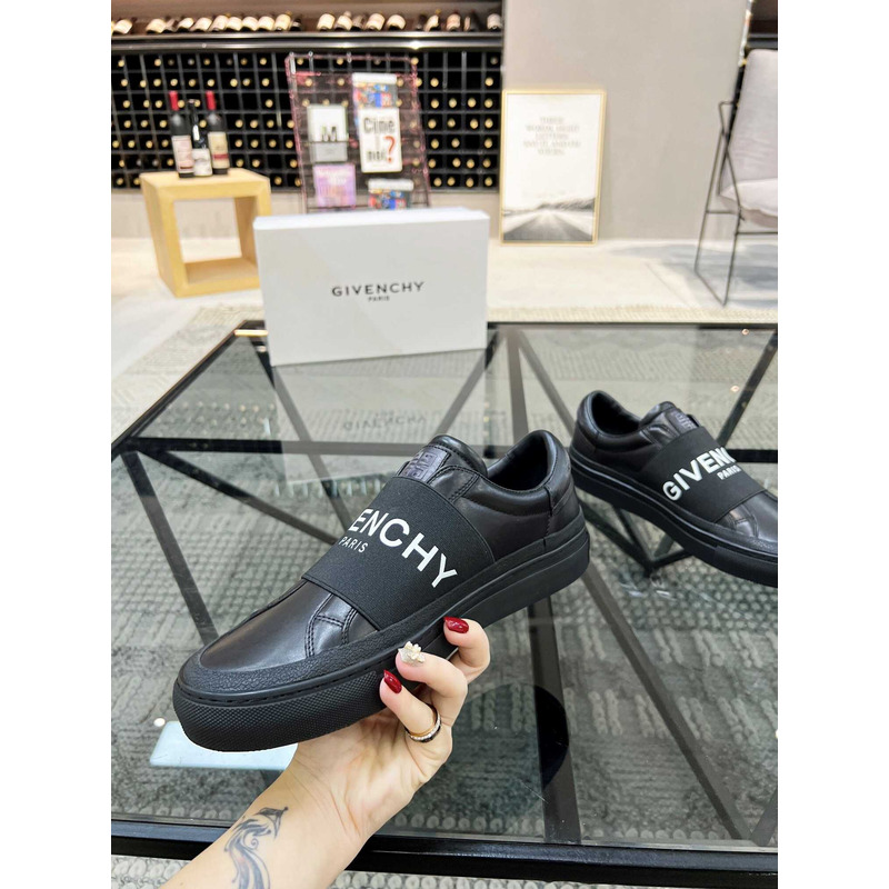 Givenchy Black Leather Sneakers