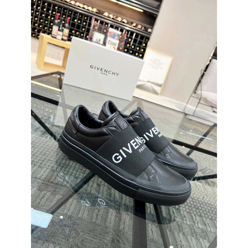 Givenchy Black Leather Sneakers