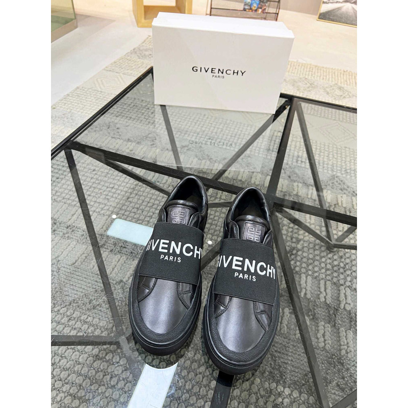 Givenchy Black Leather Sneakers