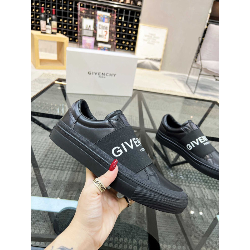 Givenchy Black Leather Sneakers