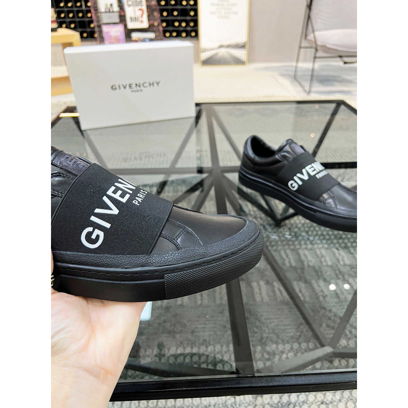 Givenchy Black Leather Sneakers