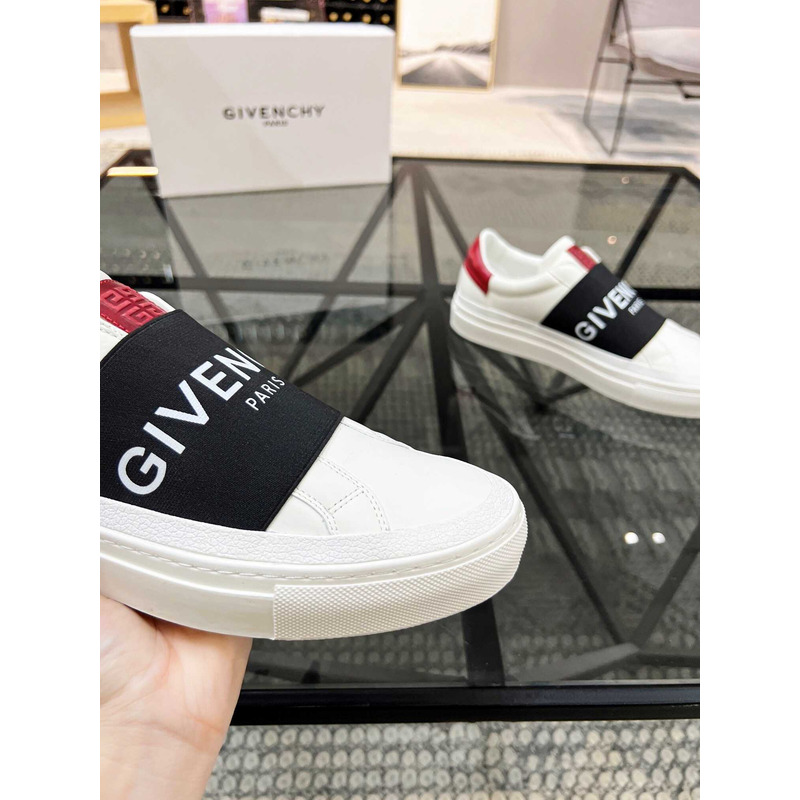 Givenchy White&Red Leather Sneakers