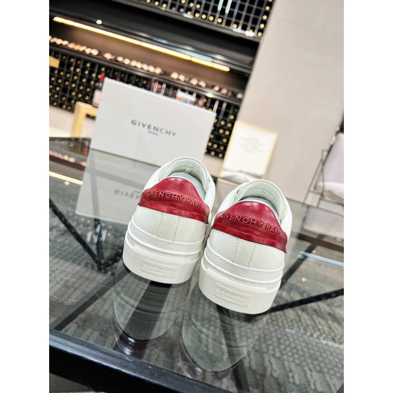 Givenchy White&Red Leather Sneakers