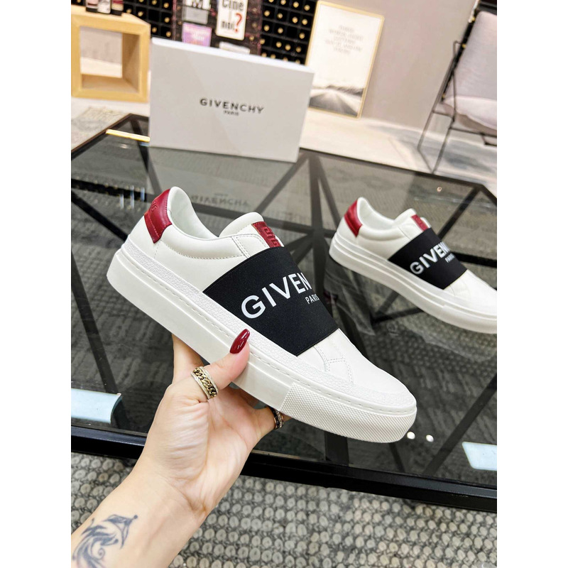 Givenchy White&Red Leather Sneakers