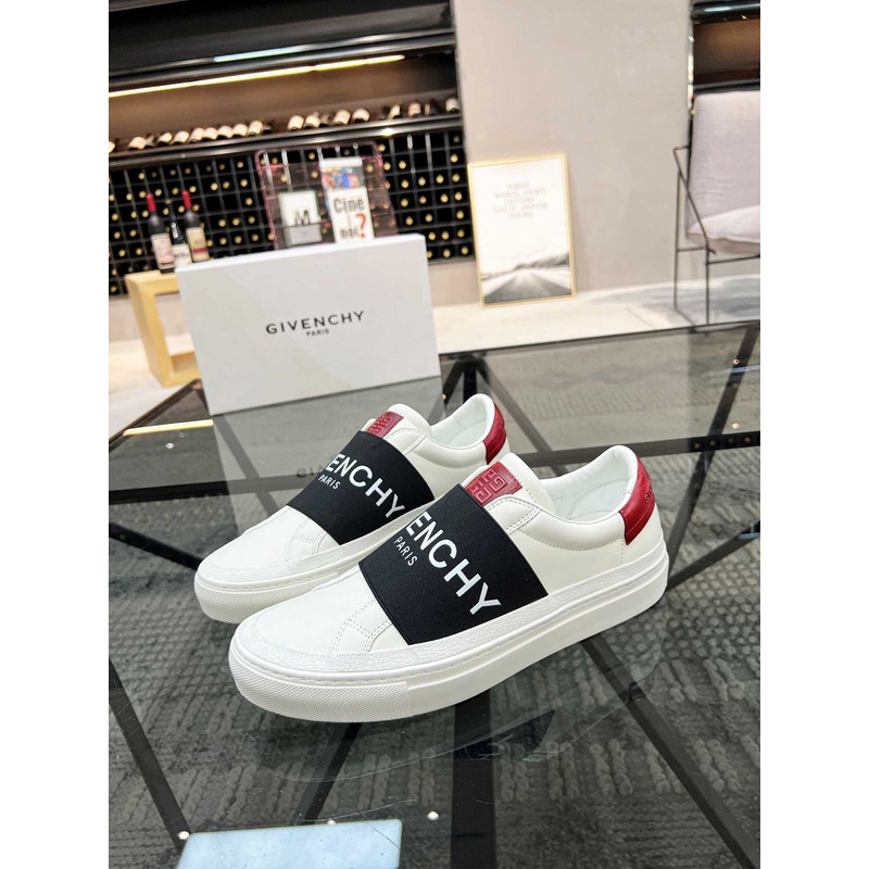 Givenchy White&Red Leather Sneakers