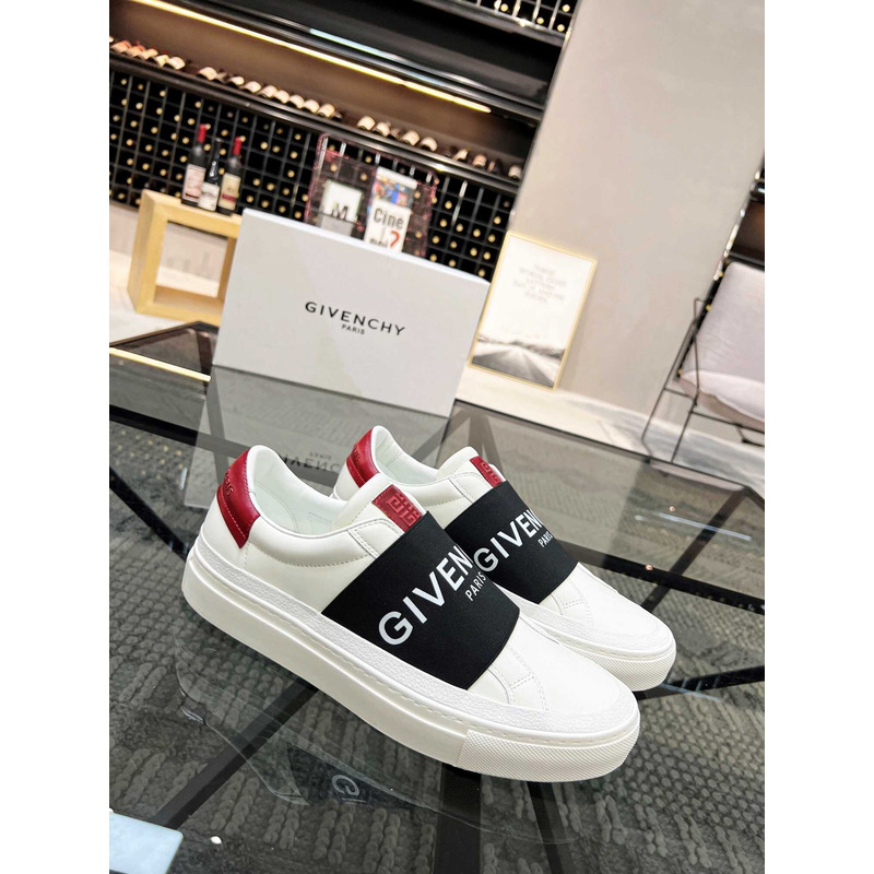 Givenchy White&Red Leather Sneakers