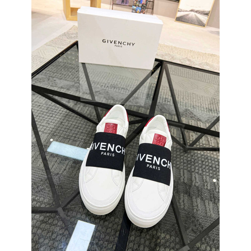 Givenchy White&Red Leather Sneakers