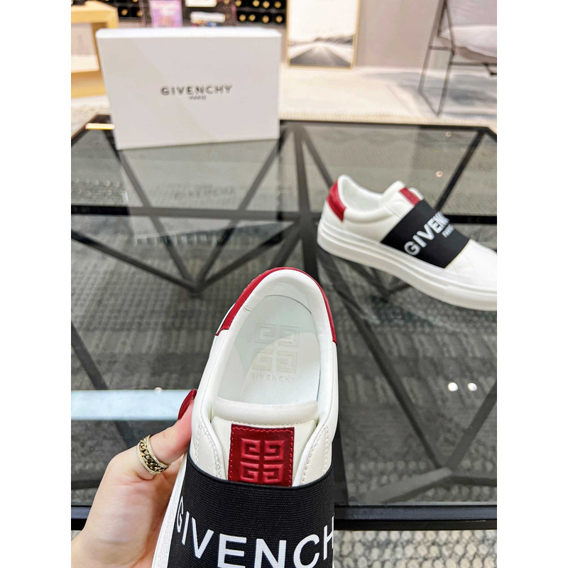 Givenchy White&Red Leather Sneakers