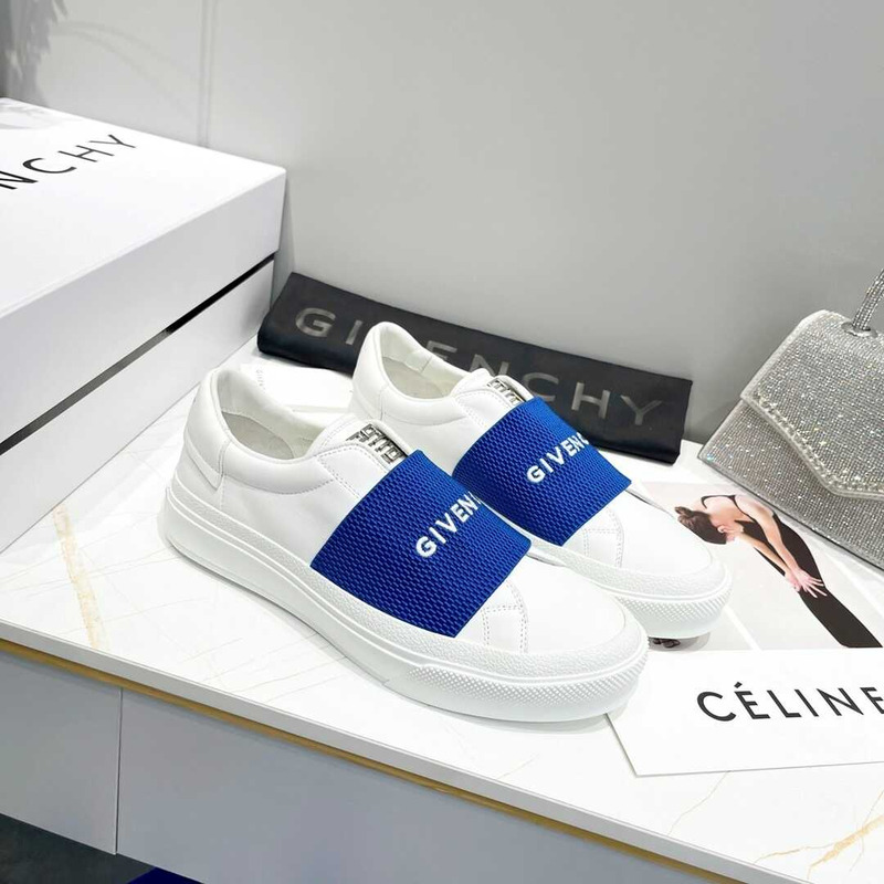 Givenchy Slip On Sneakers White/Navy Blue