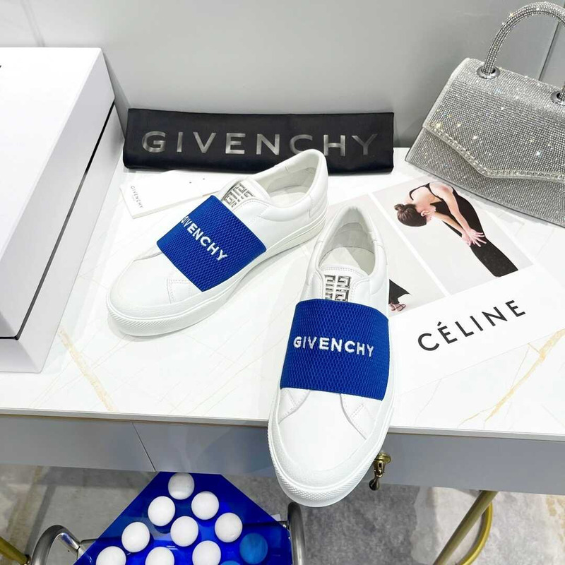 Givenchy Slip On Sneakers White/Navy Blue