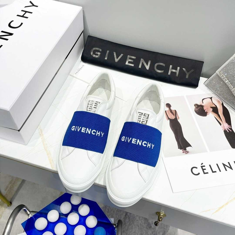 Givenchy Slip On Sneakers White/Navy Blue