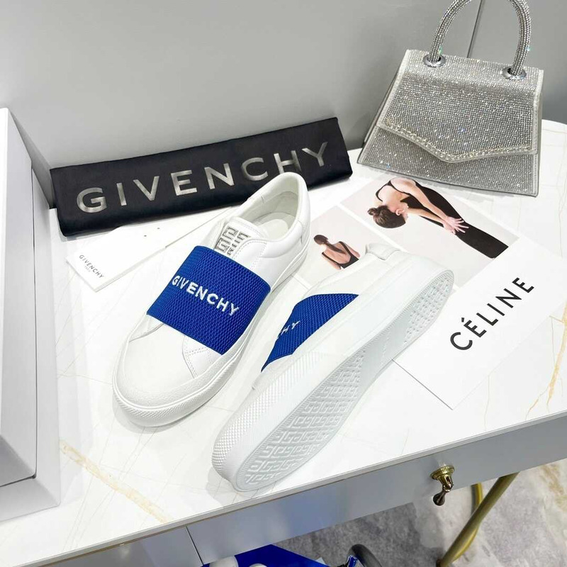 Givenchy Slip On Sneakers White/Navy Blue