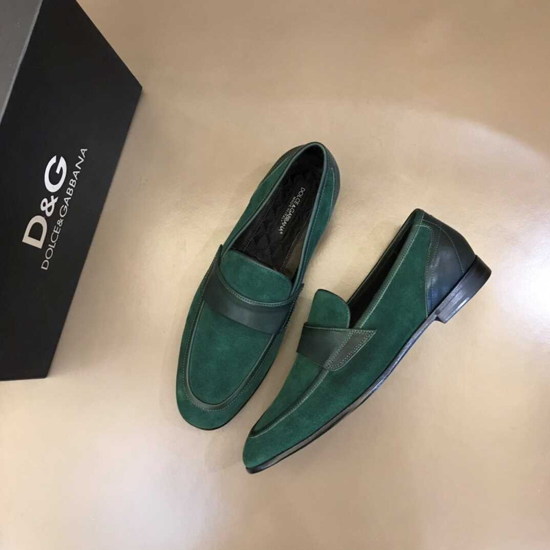 Dolce & Gabbana Antibes Emerald Patina Shoes