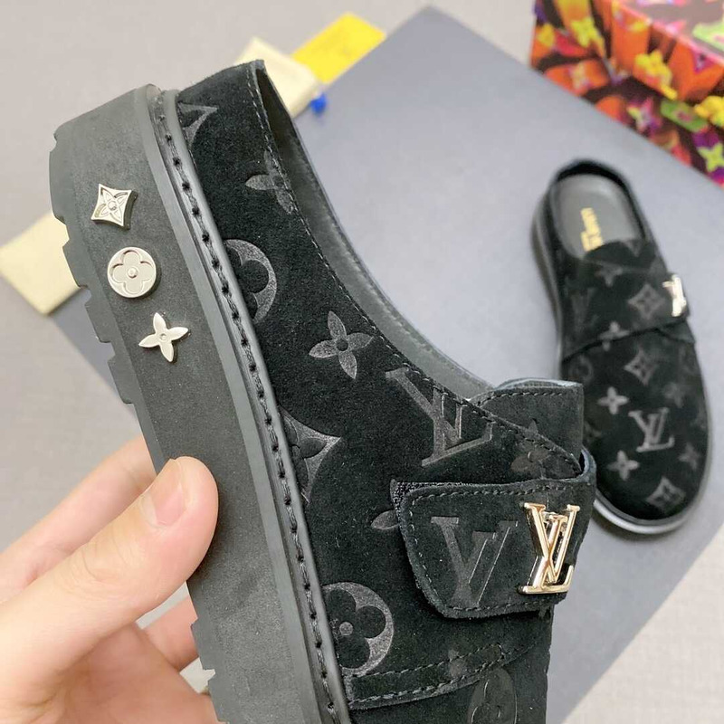 l**is V*t*n new monogram mules in black