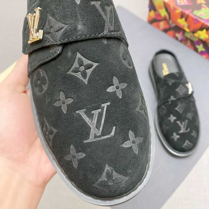 l**is V*t*n new monogram mules in black