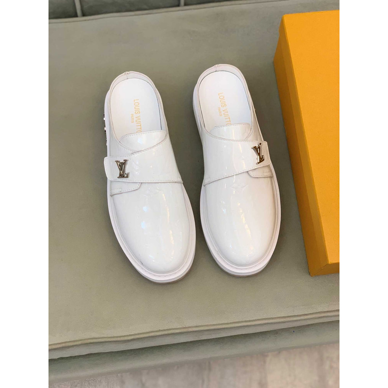 l**is V*t*n sabot confort loafers in white