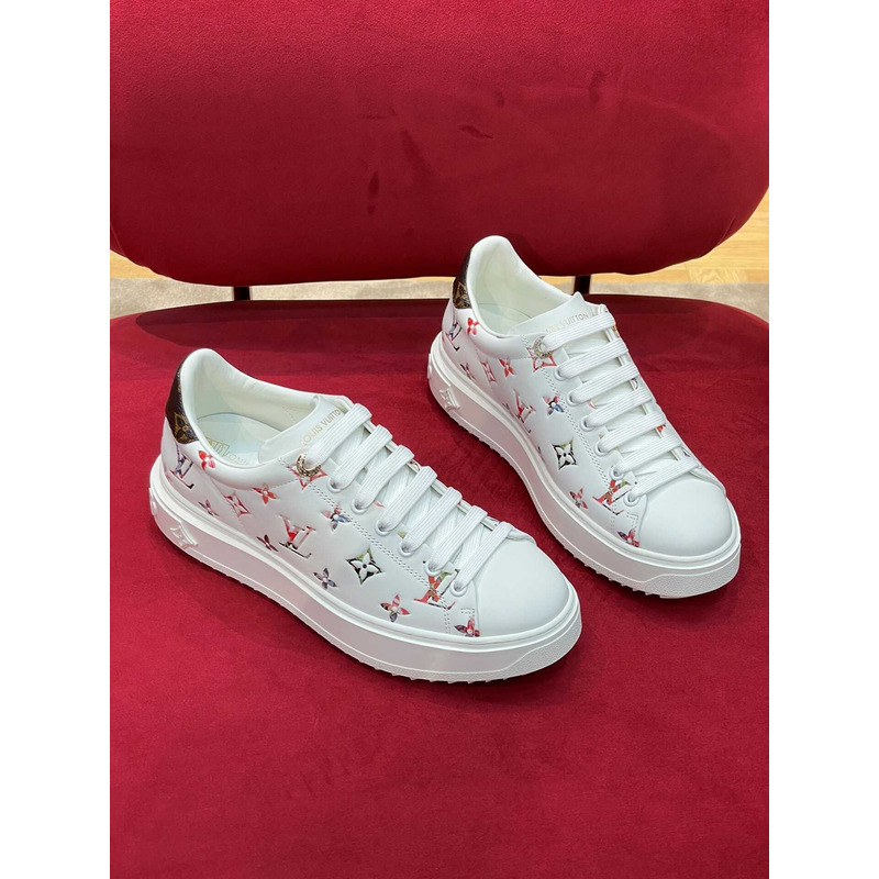 l**is V*t*n monogram leather white sneakers