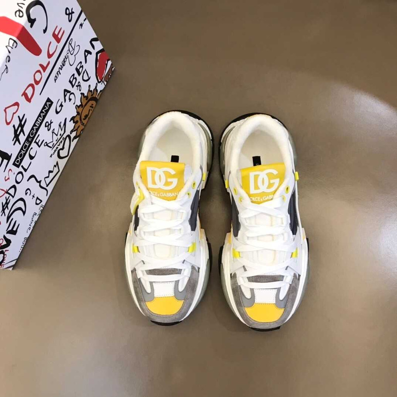 Dolce & Gabbana Airmaster Sneakers White&Yellow