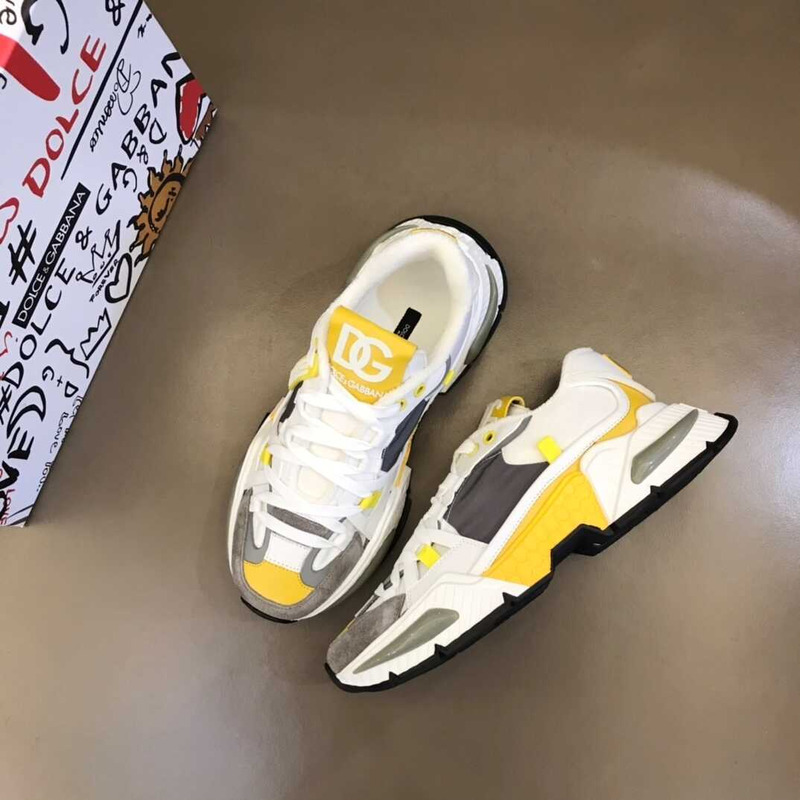 Dolce & Gabbana Airmaster Sneakers White&Yellow