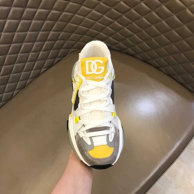 Dolce & Gabbana Airmaster Sneakers White&Yellow