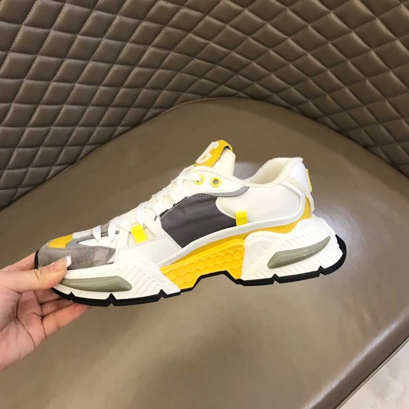 Dolce & Gabbana Airmaster Sneakers White&Yellow