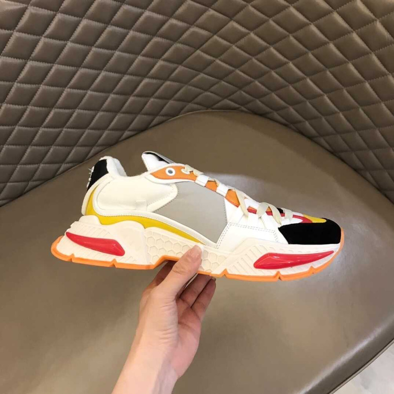 Dolce & Gabbana Airmaster Sneakers Orange&White