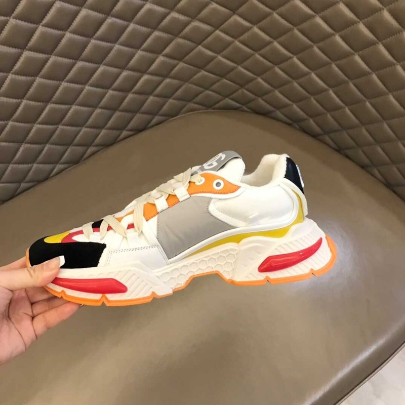 Dolce & Gabbana Airmaster Sneakers Orange&White