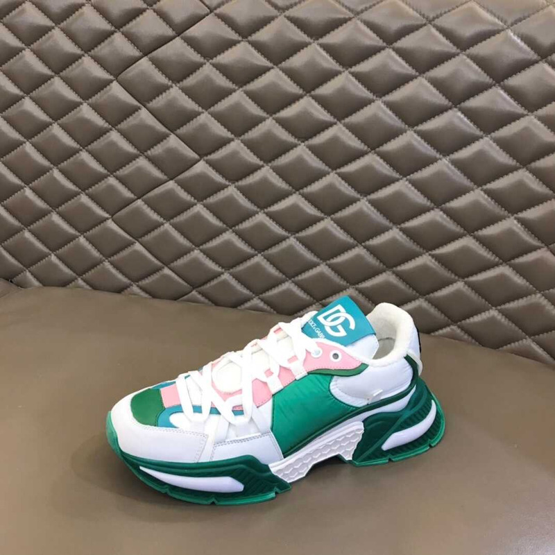 Dolce & Gabbana Airmaster Sneakers Pink&Green