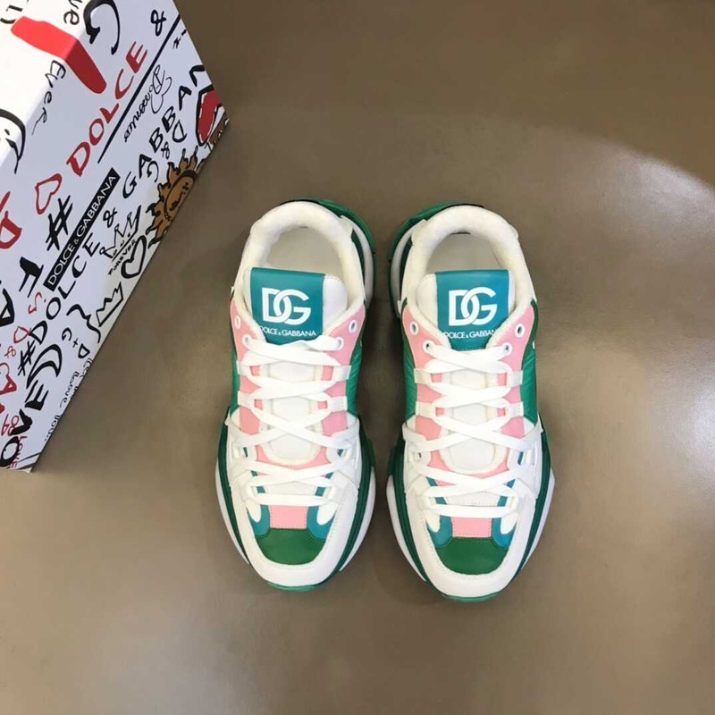 Dolce & Gabbana Airmaster Sneakers Pink&Green