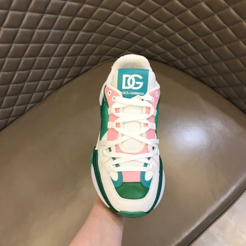 Dolce & Gabbana Airmaster Sneakers Pink&Green