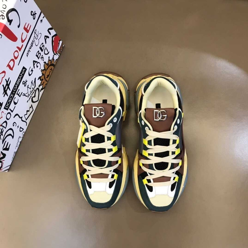 Dolce & Gabbana Airmaster Sneakers Black&Yellow