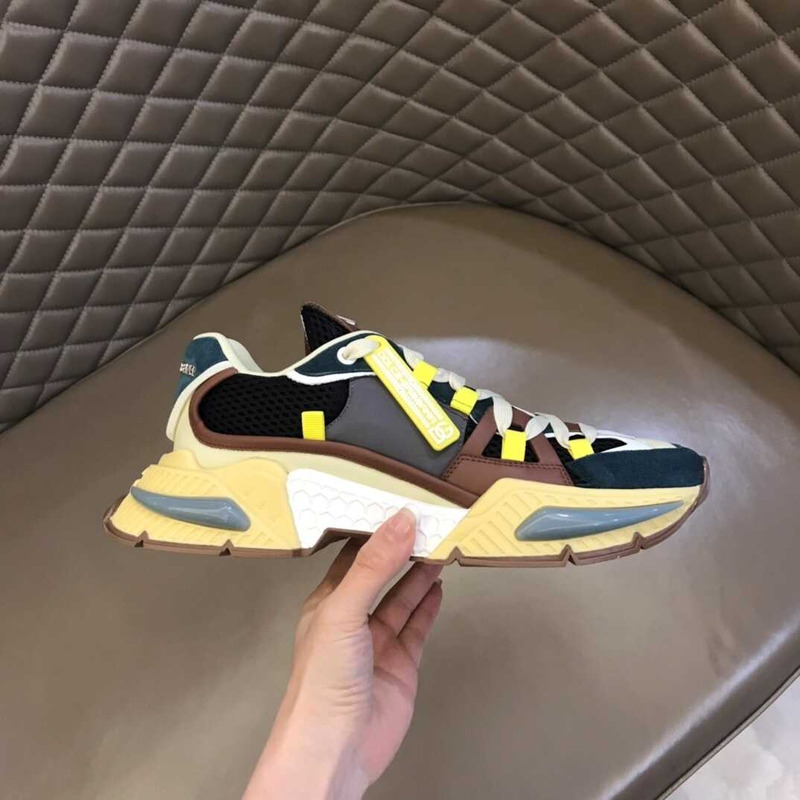 Dolce & Gabbana Airmaster Sneakers Black&Yellow