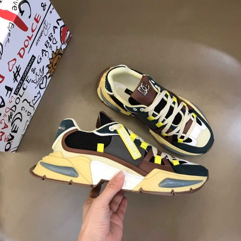 Dolce & Gabbana Airmaster Sneakers Black&Yellow