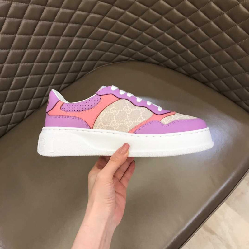 G*u*i gg mixed media sneaker pink