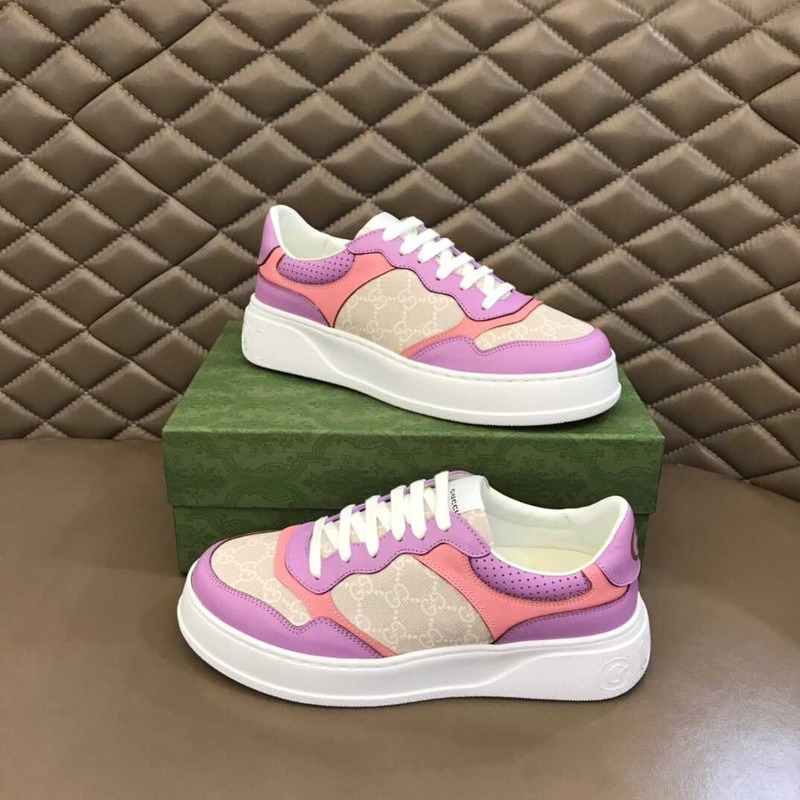 G*u*i gg mixed media sneaker pink