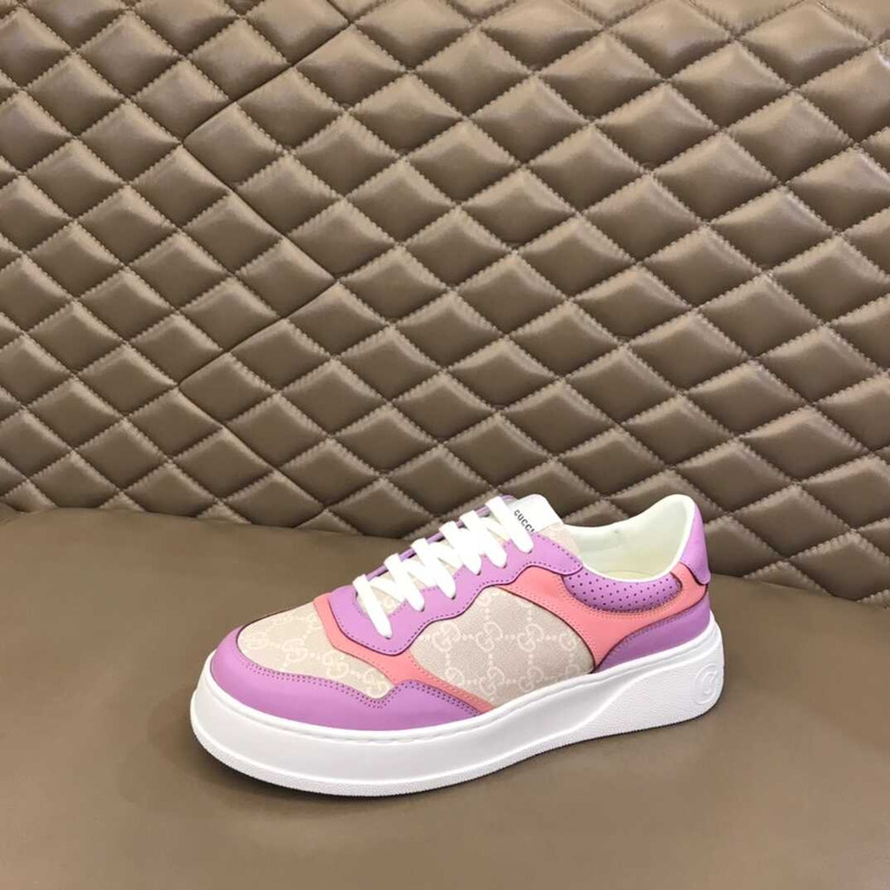 G*u*i gg mixed media sneaker pink