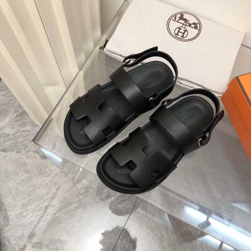 H**mes mens leather sandals