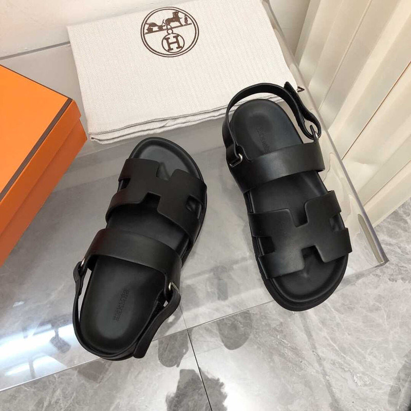 H**mes mens leather sandals