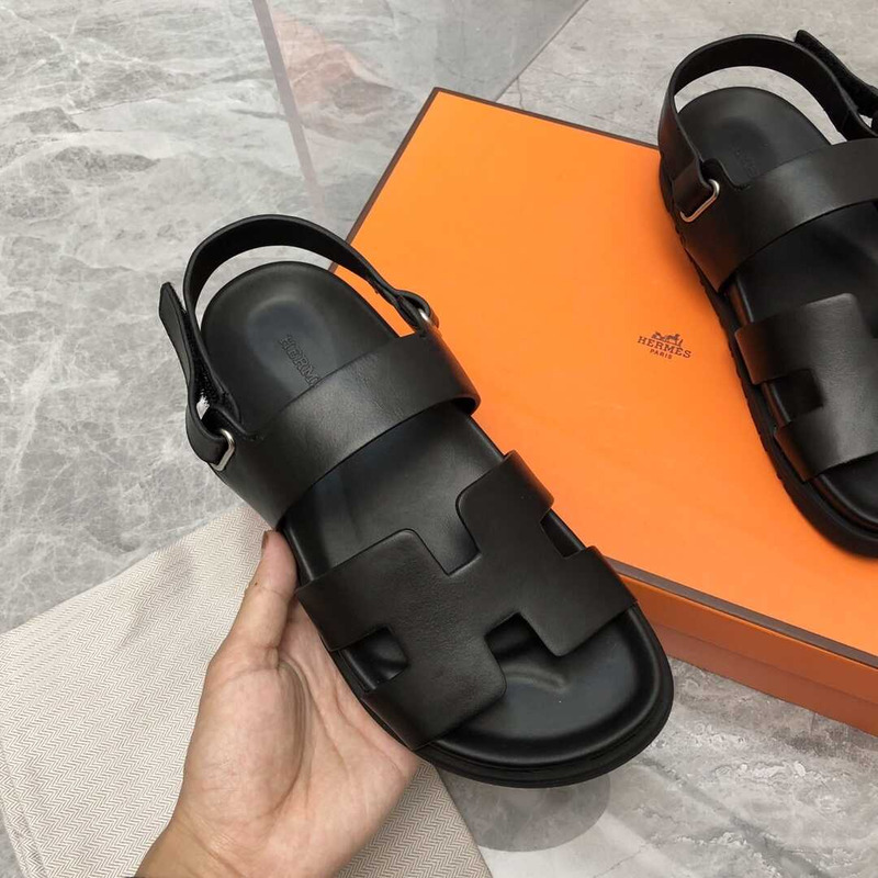 H**mes mens leather sandals