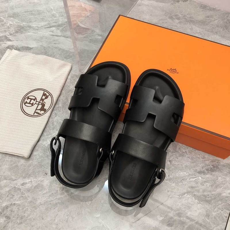 H**mes mens leather sandals