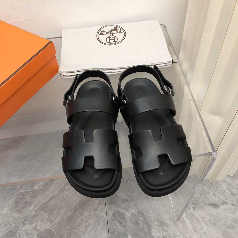 H**mes mens leather sandals