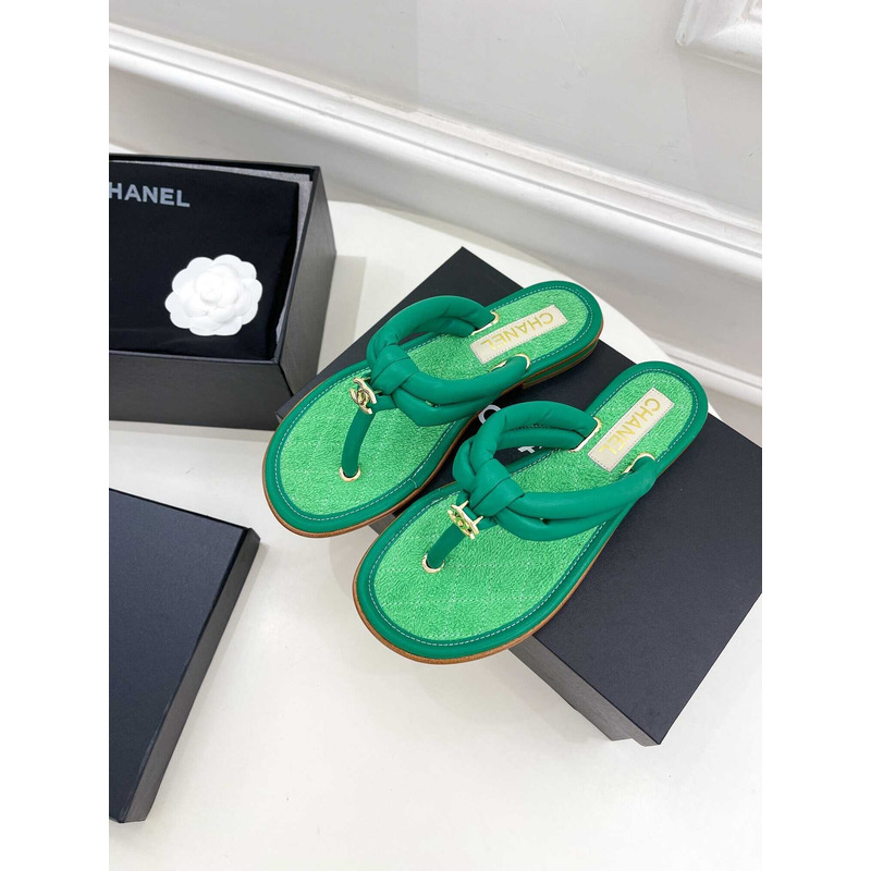 Ch*el woman sandals green