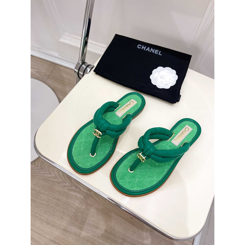 Ch*el woman sandals green