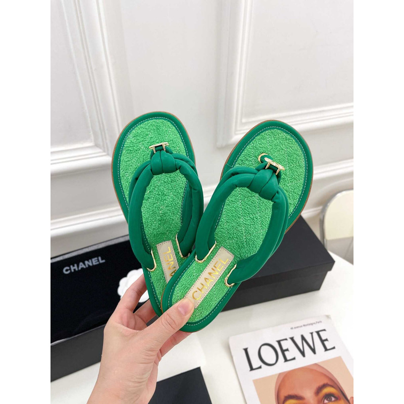 Ch*el woman sandals green