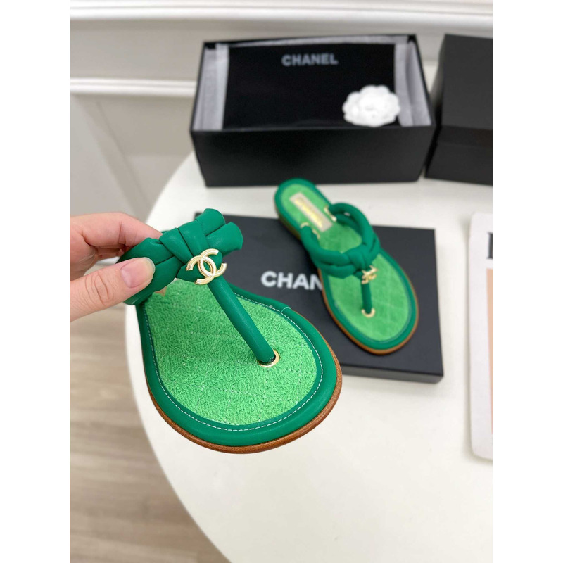 Ch*el woman sandals green