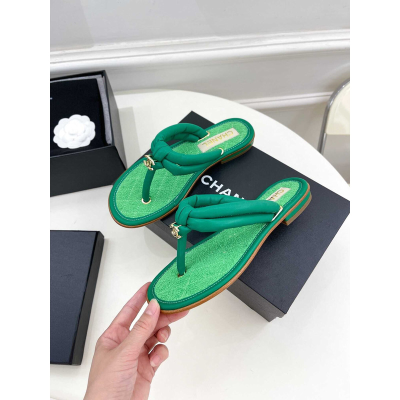 Ch*el woman sandals green