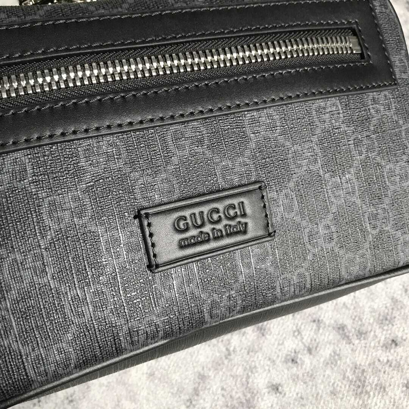 G*u*i black gg sup*e belt bag