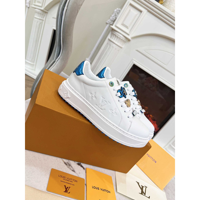 l**is V*t*n time out sneaker white and blue